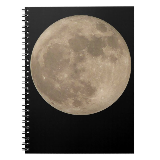 Caderno Espiral Moon Notebook Full Moon Journal Books Gifts (Frente)