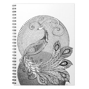 Caderno Espiral Moonlight Peacock