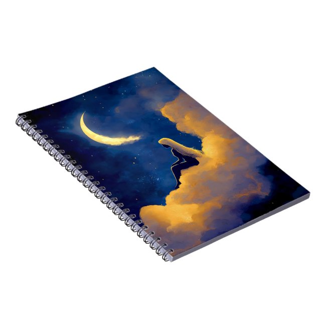 Caderno Espiral Moonlit Clouds Spiral Notebook (Lado Direito)