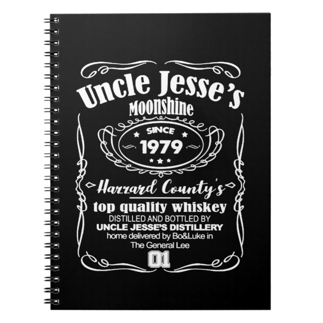 Caderno Espiral Moonshine do tio Jesse desde 1979 (Frente)