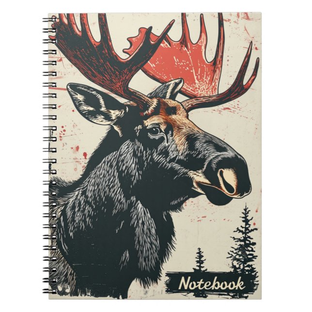 Caderno Espiral Moose Vintage (Frente)