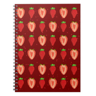 Caderno Espiral Morango Artista Morango Fácil Desenho Morango