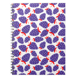 Caderno Espiral Morango Xadrez Patriótico