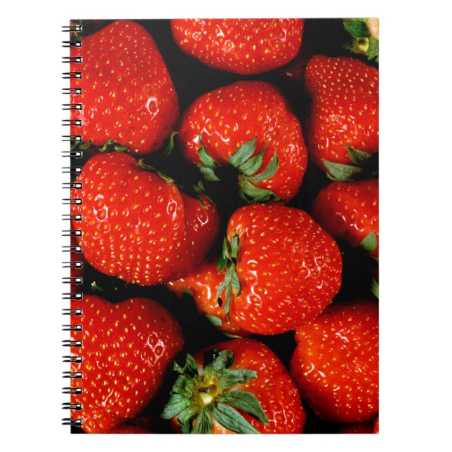 Caderno Espiral Morangos frescos (Frente)
