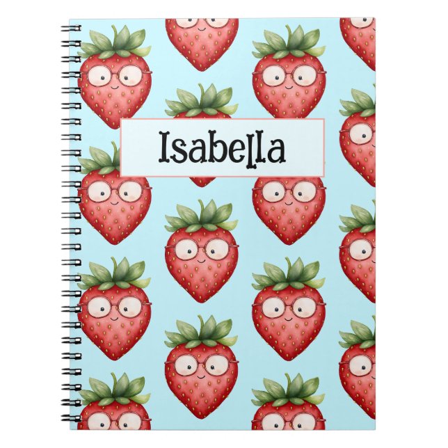 Caderno Espiral Morangueira Inteligente  (Frente)