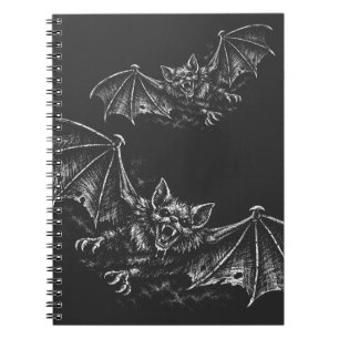 Caderno Espiral Morcego Arremessador - por BurnsInHell