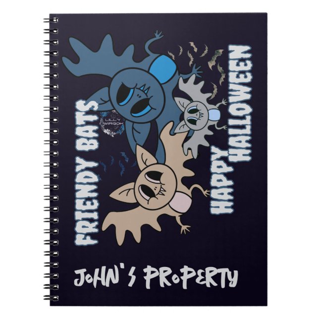 Caderno Espiral Morcegos  (Frente)