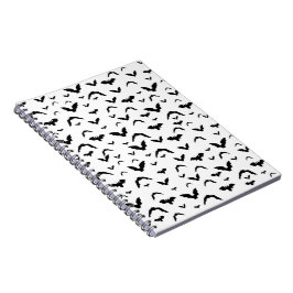 Caderno Espiral Morcegos Voadores em Branco