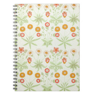 Caderno Espiral Morris Daisy, Clássico Padrão Floral Vitoriano