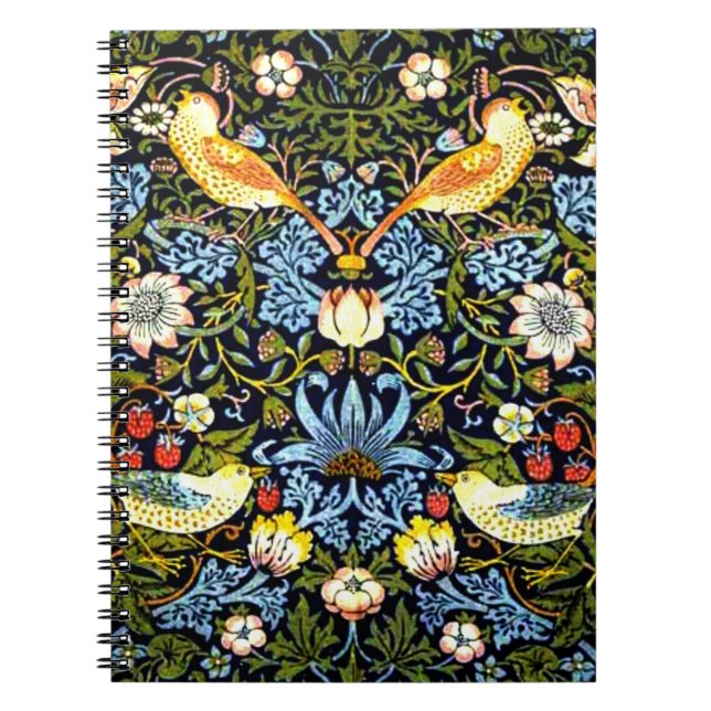 Caderno Espiral Morris - Ladrão de Morango, padrão famoso, (Frente)