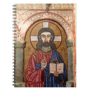 Caderno Espiral Mosaico Antigo de Jesus