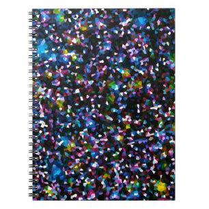Caderno Espiral Mosaico Azul