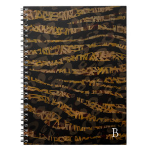 Caderno Espiral Mosaico Chic Elegante Safari Glamour Estampa Selva