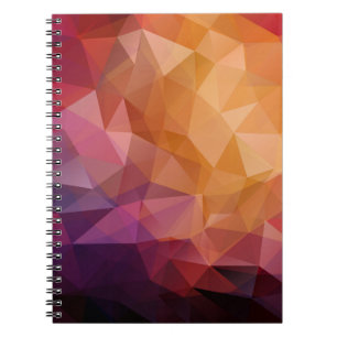 Caderno Espiral Mosaico do Triângulo: Vintage Escuro