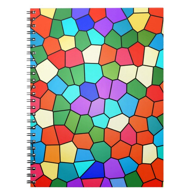 Caderno Espiral Mosaicos de Vidro Obtidos (Frente)