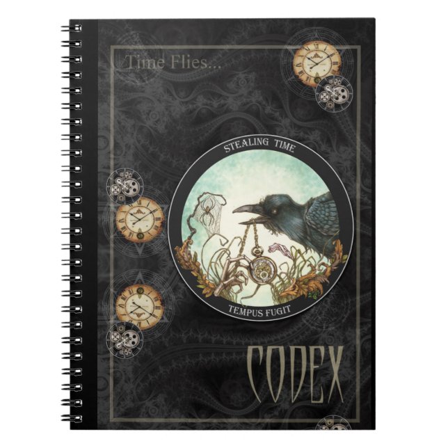 Caderno Espiral Moscas de Tempo (Frente)