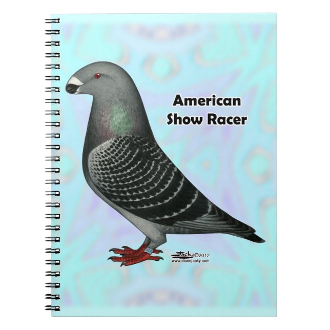 Caderno Espiral Mostrar ASR do Racer (Frente)