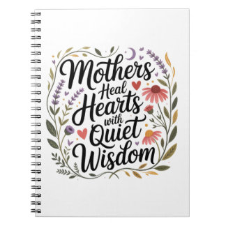 Caderno Espiral Mothers Heal Hearts With Quiet Wisdom
