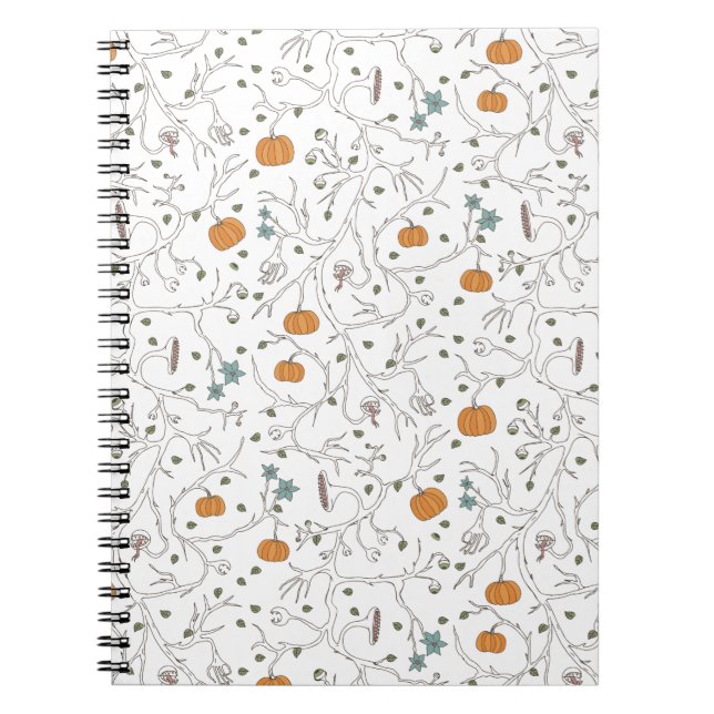 Caderno Espiral Motif de vigne effrayante pour Halloween (Frente)