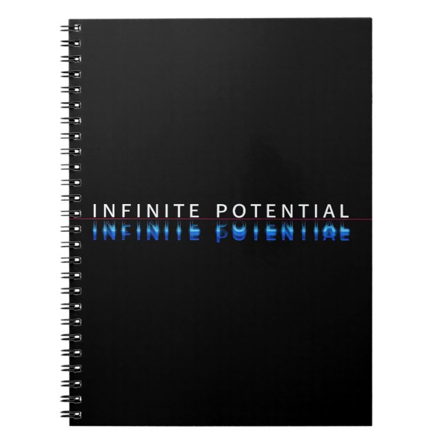 Caderno Espiral Motivacional "Potencial Infinito" (Frente)