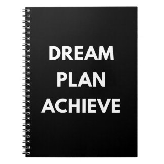 Caderno Espiral Motivacional Sonhe Planeje Alcance