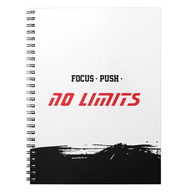 Caderno Espiral Motivational Fitness White (Frente)