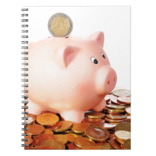 Caderno Espiral Motivo de euro