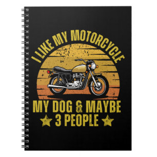 Caderno Espiral Moto de Cachorro