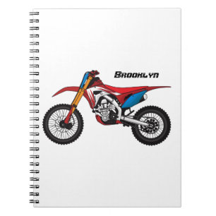 Caderno Espiral Moto de terra vermelha