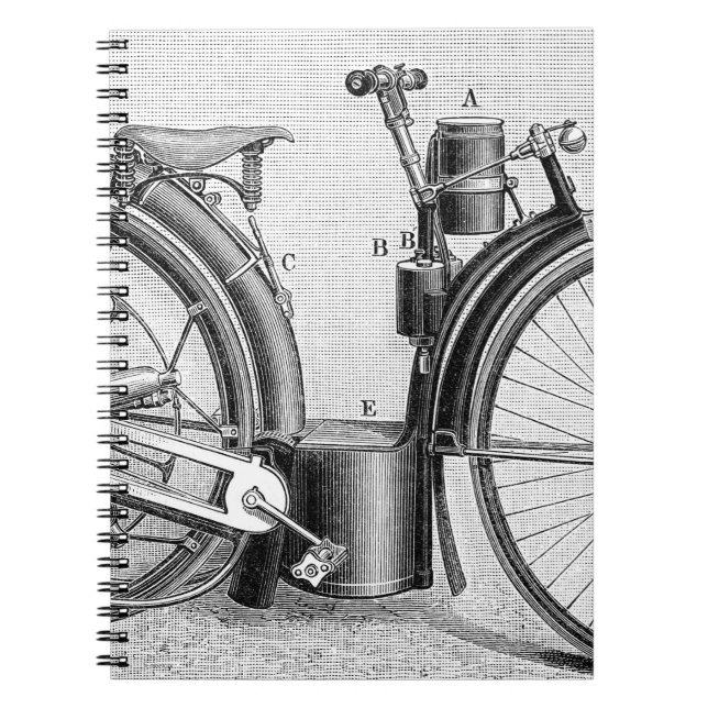 Caderno Espiral Motocicleta do painço, 1895 (Frente)