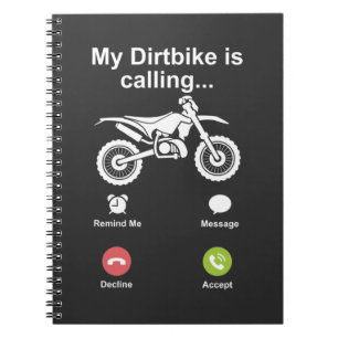 Caderno Espiral Motocross Dirt Bike Brap Fora De Road Dirtbike Rid