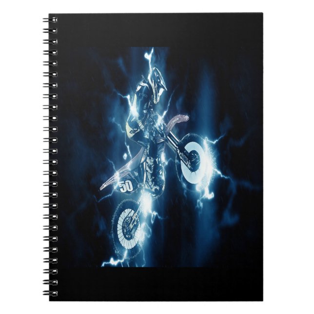 Caderno Espiral Motocross personalizado (Frente)