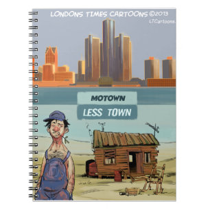 Caderno Espiral Motown MenosTown Engraçado