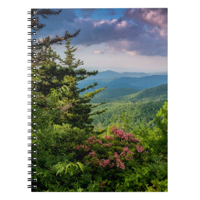 Caderno Espiral Mountain Laurel ao Nascer do Sol (Frente)