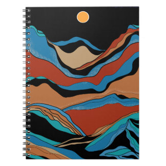 Caderno Espiral Mountains Geometric