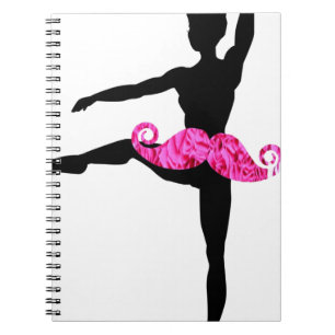 Caderno Espiral Moustache da bailarina