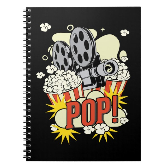 Caderno Espiral Movie Popcorn Lover (Frente)