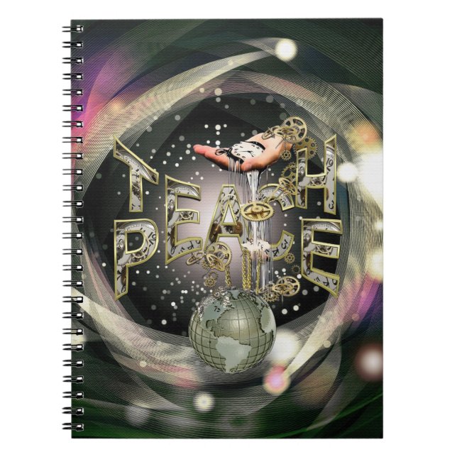 Caderno Espiral Movimento de Paz de Ensino (Frente)