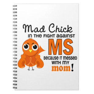 Caderno Espiral MS louco da esclerose múltipla da mamã do pintin