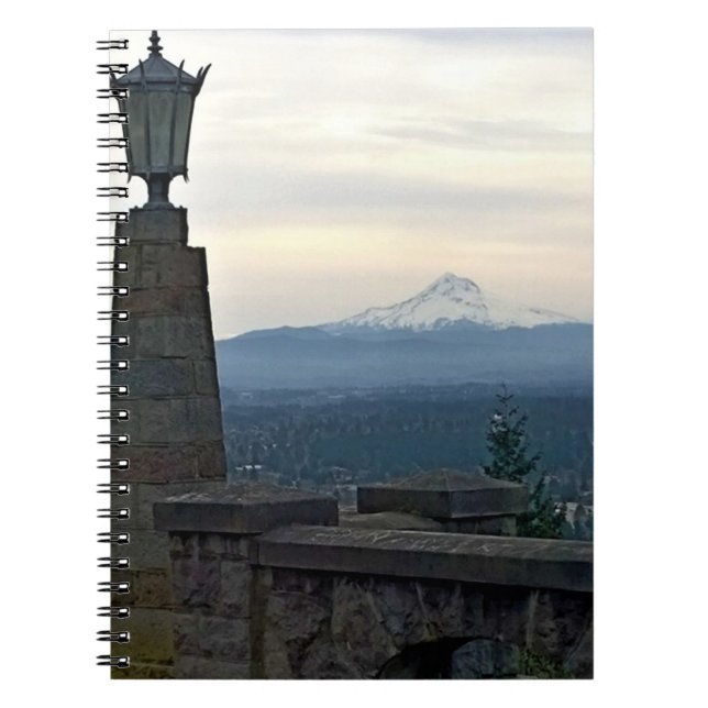 Caderno Espiral Mt. Hood, de Rocky Butte, Portland, Oregon (Frente)