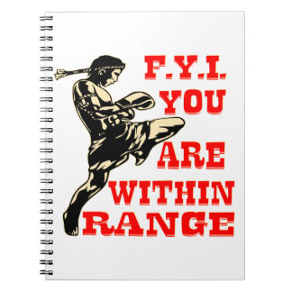 Caderno Espiral Muay Thai Você Está Na Faixa #USAPatriotGraphics ©