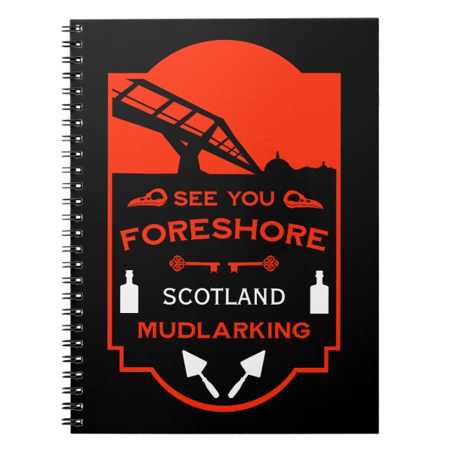 Caderno Espiral Mudlarking Foreshore History (Frente)
