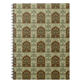 Caderno Espiral Mughal Floral Pattern