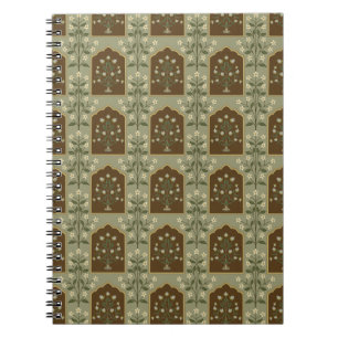 Caderno Espiral Mughal Floral Pattern