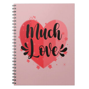 Caderno Espiral Muito Amor, Grande Coração