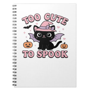 Caderno Espiral Muito Fofo para Assustar – Edição de Gatos de Hall
