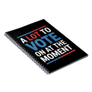 Caderno Espiral Muito Para Votar No Momento Engraçado Kamala 2024