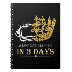 Caderno Espiral Muito Pode Acontecer Em Três Dias Jesus Christian 