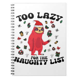 Caderno Espiral Muito Preguiçoso Para A Lista Travessa, Camisa Div