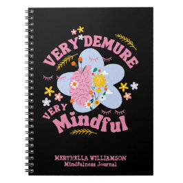 Caderno Espiral Muito RECATO Muito ATENTO Mindfulness Floral